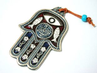 Musulmán amuletos para a boa sorte Hamsa